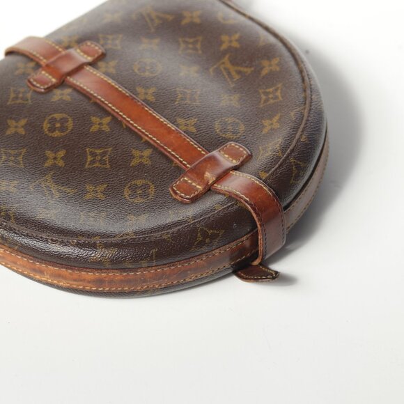Louis Vuitton LV Shoulder Bag Crossbody Chantilly GM Brown Monogram Vintage - Picture 4 of 14